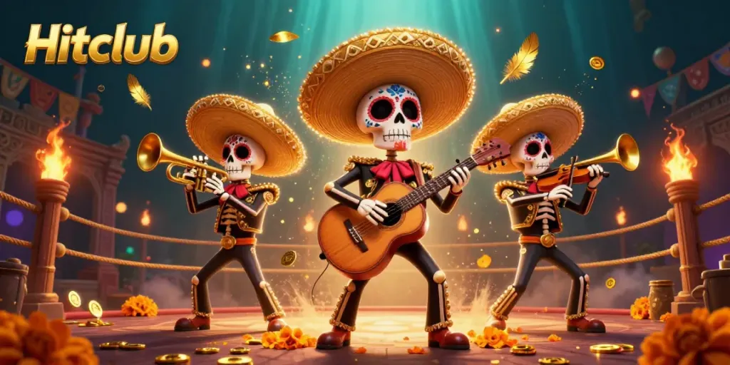 Experience thrilling gameplay with Hitclub's vibrant casino scene featuring lively characters and immersive elements.