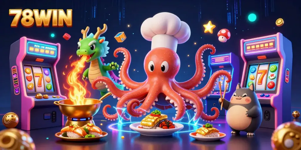 Win big at 78WIN with immersive 3D casino gaming action featuring dynamic characters and golden rewards.